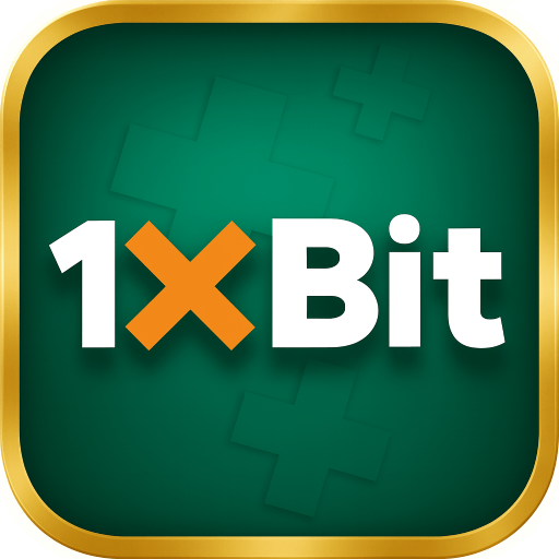 Imagem promocional da 1XBIT mostrando a plataforma e suas vantagens